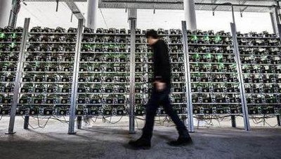 A mining farm featuring multiple machines working together