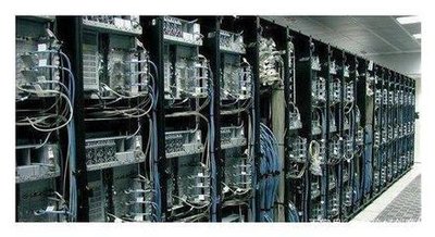 An aerial view of a modern mining farm, showcasing eco-hosting innovations that promote efficient and sustainable crypto mining