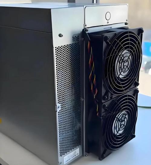 An advanced ASIC miner equipped for Bitcoin mining
